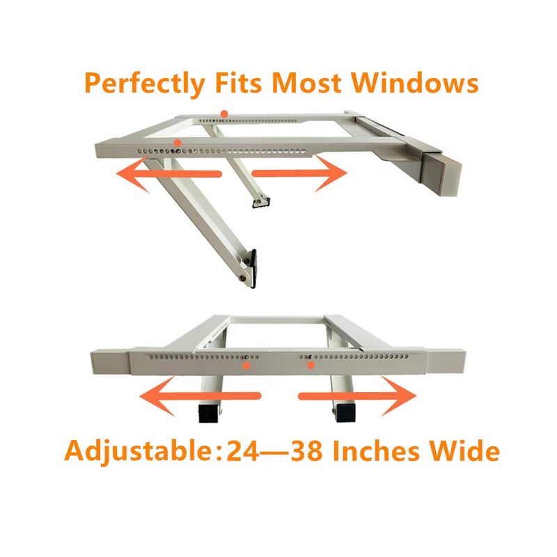 Superunner Air Conditioner Bracket,Air Conditioner Support Bracket,No Drilling and No Tools Required, Heavy Duty Steel Construction Holds Up to 200 lbs, with Installation Instruction Manual - Image 3